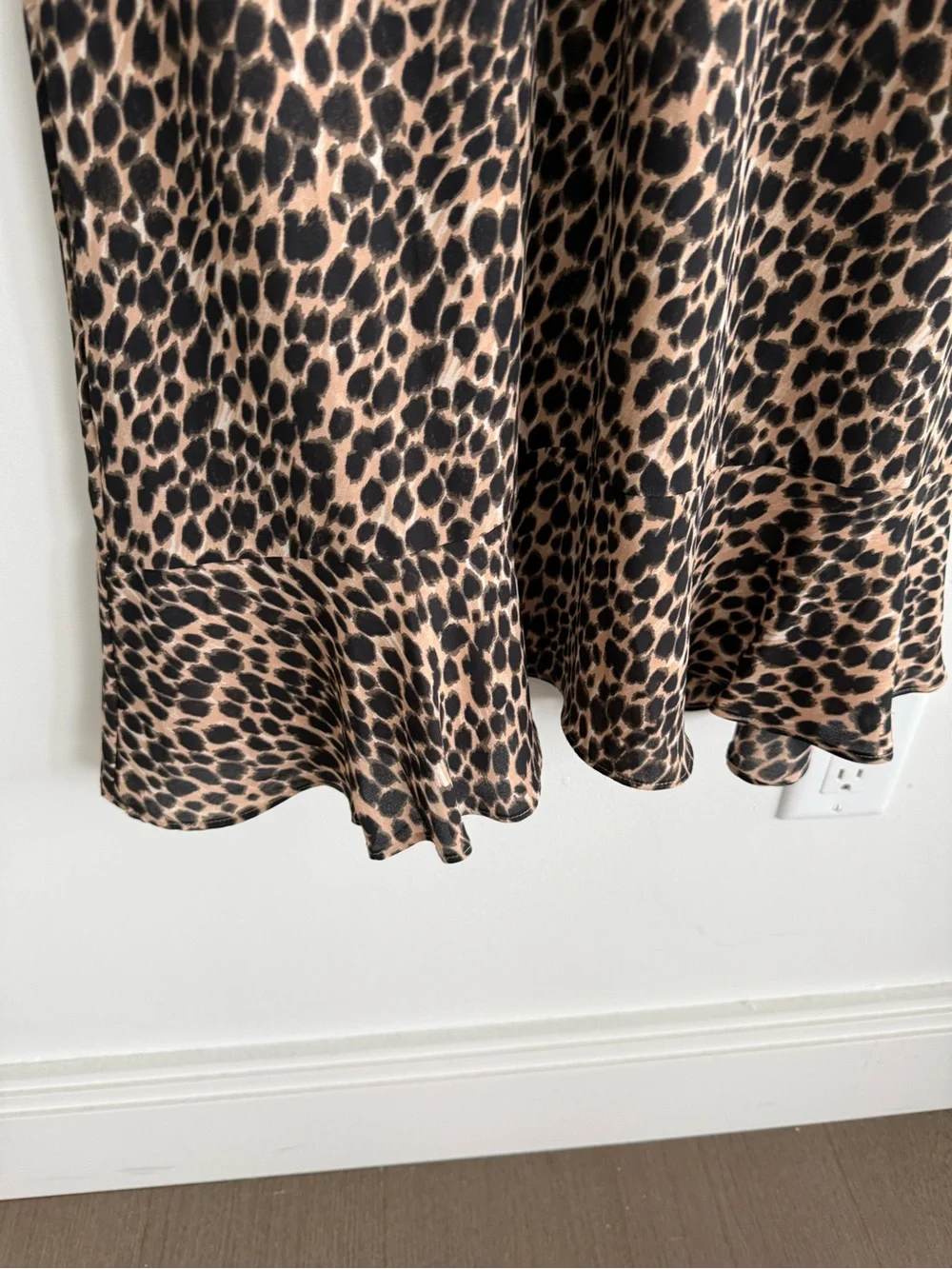 J.Crew Leopard-Print Midi Dress in Brown and Black